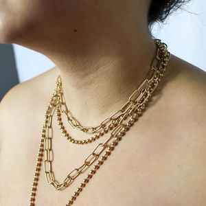 Gold Multilayered Necklace
